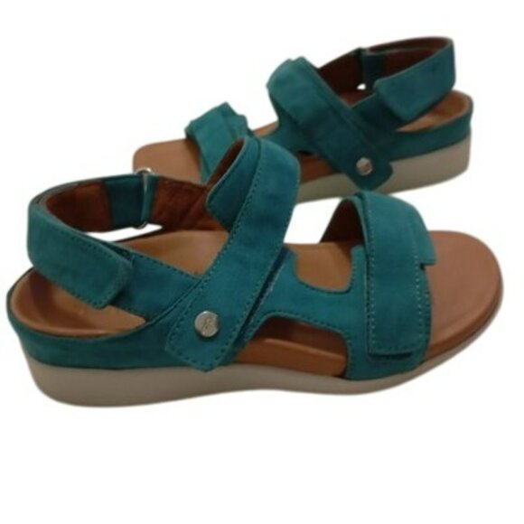 Strive Aruba I Teal Sandals Womens Size 5 US/ 35 UK Adjustable Straps Comfort Fi - Picture 1 of 6
